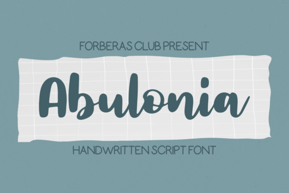 Abulonia: A Delicate Handwritten Font for Elegant Branding