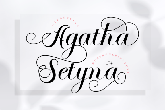 Agatha Setyna: A Handwritten Font for Modern Web Design