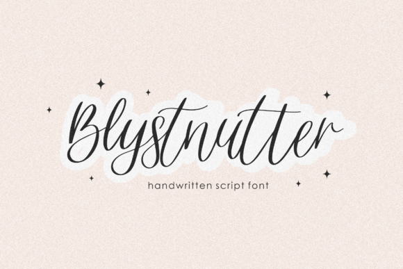 Blystnutter: A Dainty Script Font for Elegant Editorial Design