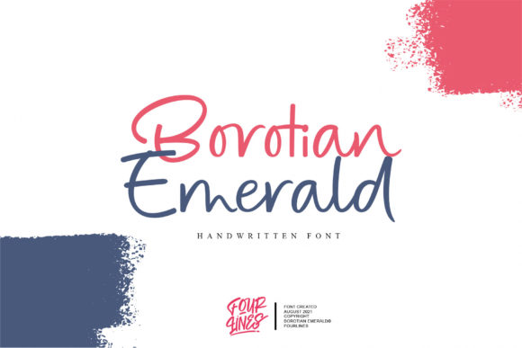 Borotian Emerald: The Elegant Script Font for Handmade Brands