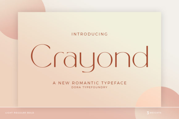 Crayond: A Romantic Sans Serif Font for Campaigns