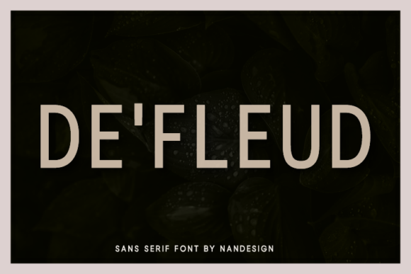 De Fleud: A Bold Sans Serif for Modern Brand Identity