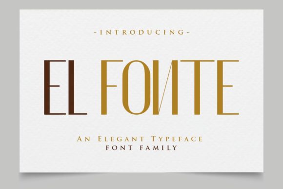 El Fonte: The Modern Sans Serif Font for Bold Branding