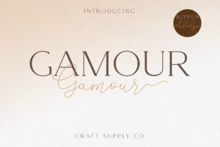 Gamour: A Refined Serif Typeface for Editorial Design