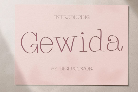 Gewida Font Review: A Versatile Serif for Modern Branding