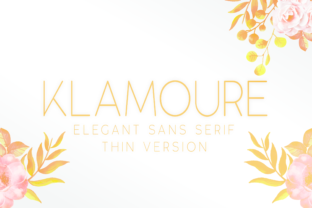 Klamoure Thin: A Minimalist Sans Serif for Modern Brands