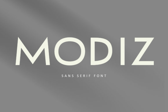 Modiz: A Modern Typeface for Marketing