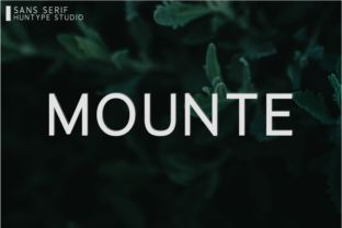Mounte: A Clean Sans Serif Font for Modern Web Design