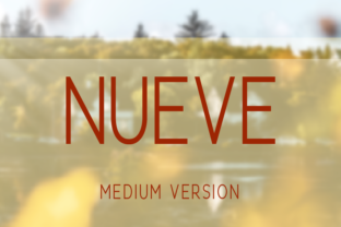 Nueve Medium: A Font That Elevates Your Brand