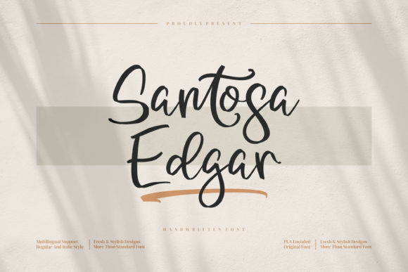 Santosa Edgar: A Timeless Script Font for Small Business Branding