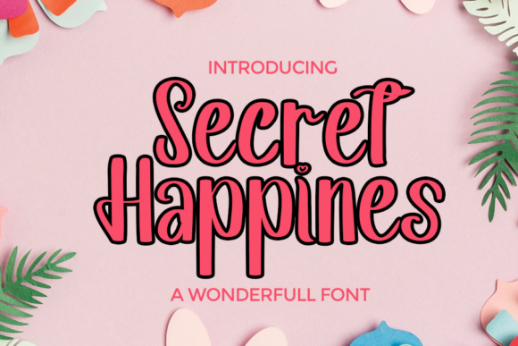 Secret Happines: A Handwritten Typeface for Modern Web Design