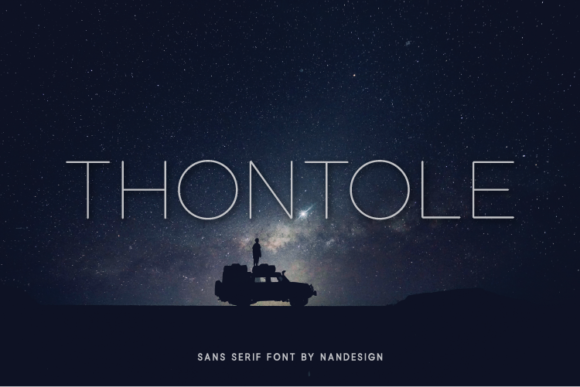 Thontole: A Modern Font for Elegant Design
