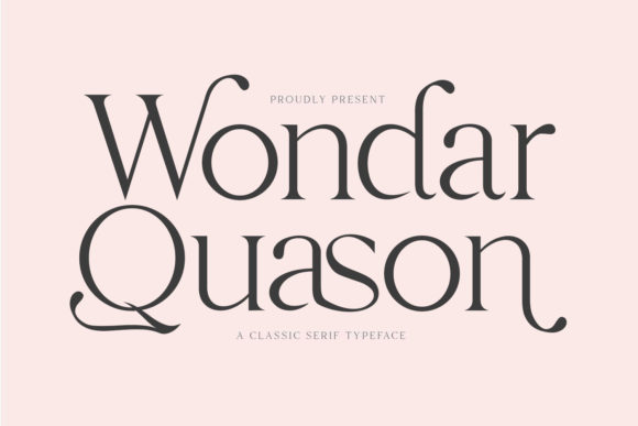 Wondar Quason: A Classic Serif Typeface for Modern Branding